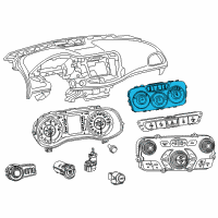 OEM 2017 Chrysler 200 Air Conditioner And Heater Control Diagram - 68282425AA