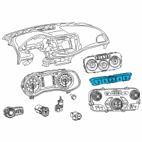 OEM 2016 Jeep Cherokee Switch-Instrument Panel Diagram - 68158644AB