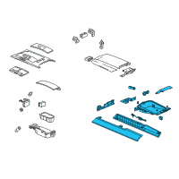 OEM 2004 Cadillac XLR Console Asm, Front Floor Lower *Shale Diagram - 89039713