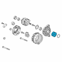 OEM Honda Civic Pulley, Decoupler Diagram - 31141-RPY-305