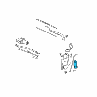 OEM Pontiac Washer Pump Diagram - 25841885