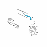 OEM 2003 Saturn Vue Wiper Arm Diagram - 25960270