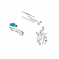 OEM 2009 Chevrolet Equinox Front Motor Diagram - 25907424