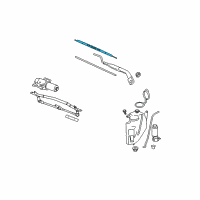 OEM 2003 Saturn Vue Front Blade Diagram - 22703508