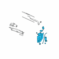 OEM 2003 Saturn Vue Washer Reservoir Diagram - 22697207