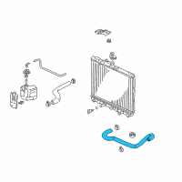 OEM Honda Insight Hose, Water (Lower) Diagram - 19502-PHM-000