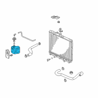 OEM 2005 Honda Insight Tank, Reserve Diagram - 19101-PHM-000