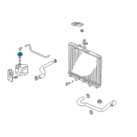 OEM Honda Prelude Cap, Reserve Tank Diagram - 19102-PM5-A00