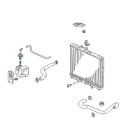 OEM 2005 Honda Insight Tube, Reserve Tank Diagram - 19104-PZ1-010