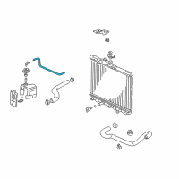 OEM 2001 Honda Insight Tube, Reserve Tank Diagram - 19104-PHM-000