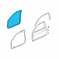 OEM Acura Seal, Left Front Door Opening Diagram - 72355-S6M-013