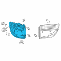 OEM Dodge Durango Lamp-Tail Diagram - 55079136AG