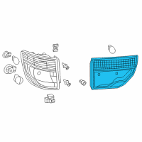 OEM Dodge Lamp-Backup Diagram - 57010273AH