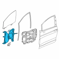 OEM Chrysler Pacifica Front Door Window Regulator Right Diagram - 68314748AA