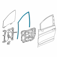 OEM 2020 Chrysler Voyager WEATHERST-Front Door Glass Diagram - 68188784AE