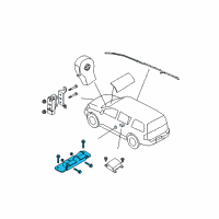 OEM Nissan Frontier Sensor-Side AIRBAG Diagram - 98830-9BD8A