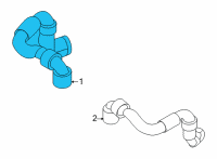 OEM 2020 BMW X5 HOSE UPSTREAM OF COOLANT RAD Diagram - 17-12-8-093-404