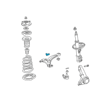 OEM Lexus Stopper, Front Lower Arm Bush Diagram - 48657-33020