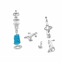 OEM 1999 Toyota Solara Spring Diagram - 48131-AA050