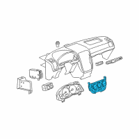 OEM 2007 Chevrolet Uplander Dash Control Unit Diagram - 25783272