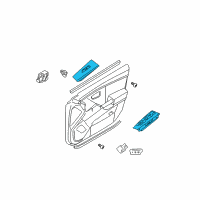 OEM Hyundai Azera Power Window Main Switch Assembly Diagram - 93570-3L401-J9