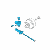 OEM 2011 Cadillac DTS Master Cylinder Diagram - 19418188