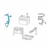 OEM Honda Cable Assembly, Battery Ground Diagram - 32600-SWA-A00