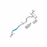 OEM 2008 Dodge Avenger Exhaust Pipe Diagram - 5085314AC