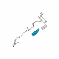 OEM 2012 Jeep Compass Shield-Exhaust Diagram - 5155473AC