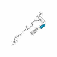 OEM 2011 Chrysler 200 Shield-Exhaust Diagram - 5155474AC