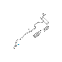 OEM Dodge Journey Gasket-CROSSUNDER Pipe Diagram - 5085685AA