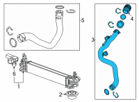OEM Chevrolet Trailblazer Inlet Tube Diagram - 42691763