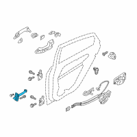 OEM 2013 Hyundai Sonata Checker Assembly-Rear Door, RH Diagram - 79490-3S000