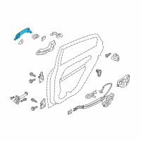 OEM 2015 Hyundai Sonata Door Handle Assembly, Exterior Diagram - 82651-3S010