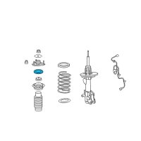 OEM 2011 Acura ZDX Bearing, Front Shock Absorber Mount Diagram - 51726-STX-A52