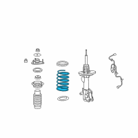 OEM 2013 Acura MDX Spring, Left Front Diagram - 51406-STX-A52