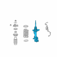 OEM 2012 Acura MDX Shock Absorber Unit, Right Front Diagram - 51605-STX-A59