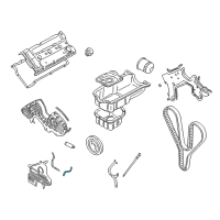 OEM 2001 Hyundai Santa Fe Gasket-Timing Belt Cover Lower Diagram - 21353-37500