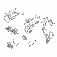 OEM 2006 Hyundai Tiburon Oil Level Gauge Rod Assembly Diagram - 26611-37100