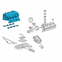 OEM Toyota Sequoia Intake Manifold Diagram - 17120-50020