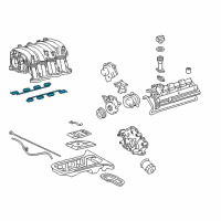 OEM Lexus GX470 Gasket, Intake Manifold To Head, NO.1 Diagram - 17171-50030