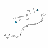 OEM Lincoln Oil Tube Clamp Diagram - F5TZ-7C107-AA