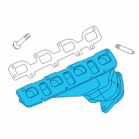 OEM 2006 Dodge Charger Exhaust Manifold Diagram - 5037633AF