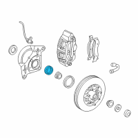 OEM 2002 Lincoln Blackwood Front Hub Seal Diagram - E6TZ-1S190-A