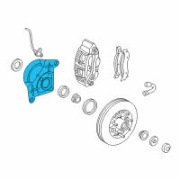 OEM 2002 Ford Expedition Splash Shield Diagram - 2L1Z-2K004-AA