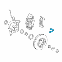 OEM 2001 Lincoln Navigator Brake Hose Diagram - 7L3Z-2078-A