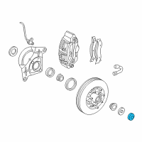 OEM 2000 Mercury Mountaineer Bearing Grease Cap Diagram - LF-1131-B