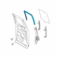 OEM 2022 Ford F-150 Run Channel Diagram - FL3Z-1825766-A