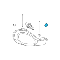 OEM 2005 Dodge Neon GROMMET-HEADLAMP Mounting JACKSCREW Diagram - 5116113AA