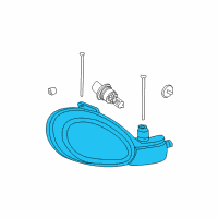 OEM 2002 Dodge Neon Headlamp Diagram - 5288508AH